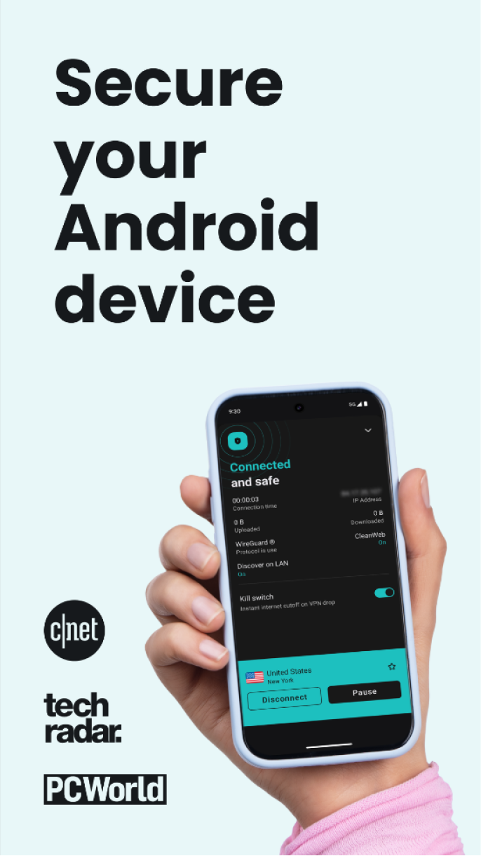 Secure your Android device ASO creative